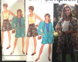 7677 SHELL TOP,SHORTS,SS-LS CARDIGAN JACKET PATTERN 6-16